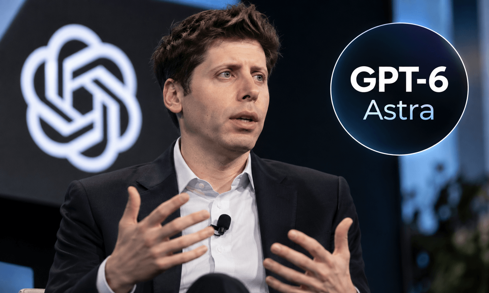 Executivo da OpenAI em imagem editorial com destaque para o GPT-6 Astra, novo modelo de inteligência artificial da empresa